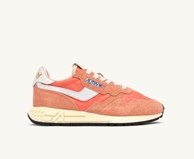 ZAPATILLAS REELWIND LOW DE NAILON Y ANTE BLANCO Y PEACH PINK